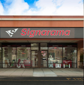 signarama the digital signage company's front door
