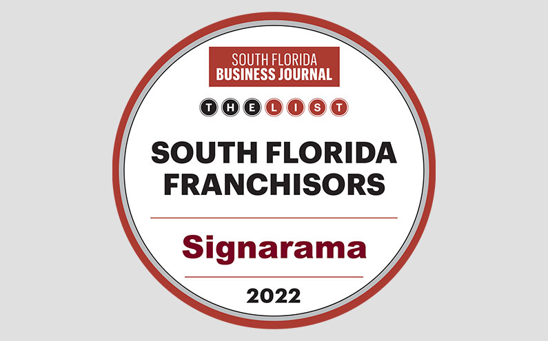 2022 South Florida Top Franchisors SAR South Florida Business Journal #5