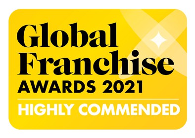 Premio de franquicia global 2021 altamente recomendado